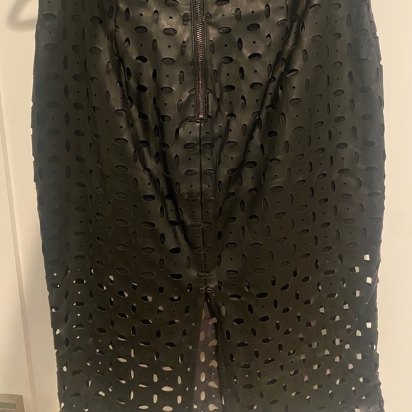 Banana Republic Faux Leather Pencil Skirt - Picture 2 of 5